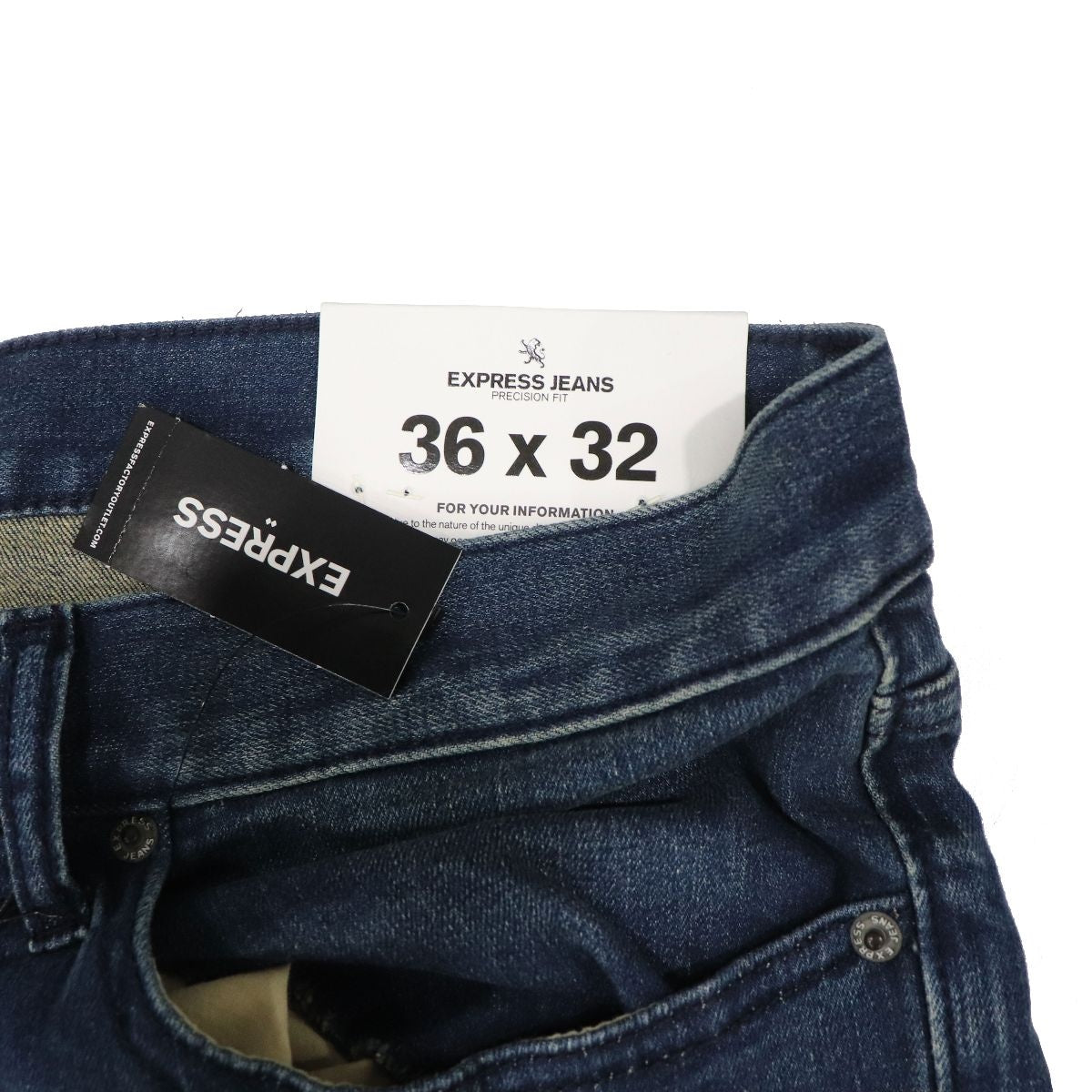 Express Jeans Mens Rocco Slim Fit Skinny Leg / Stretch (W36 x L32) - Demin Blue Other Sporting Goods Express - Simple Cell Bulk Wholesale Pricing - USA Seller