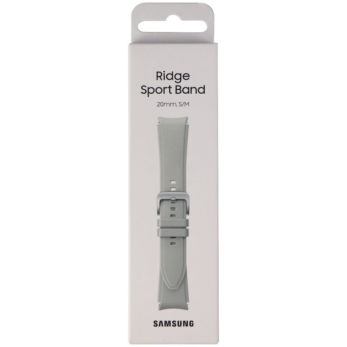 Samsung Ridge Sport Band for Galaxy Watch4 & Classic (20mm) S/M - Silver Smart Watch Accessories - Watch Bands Samsung - Simple Cell Bulk Wholesale Pricing - USA Seller