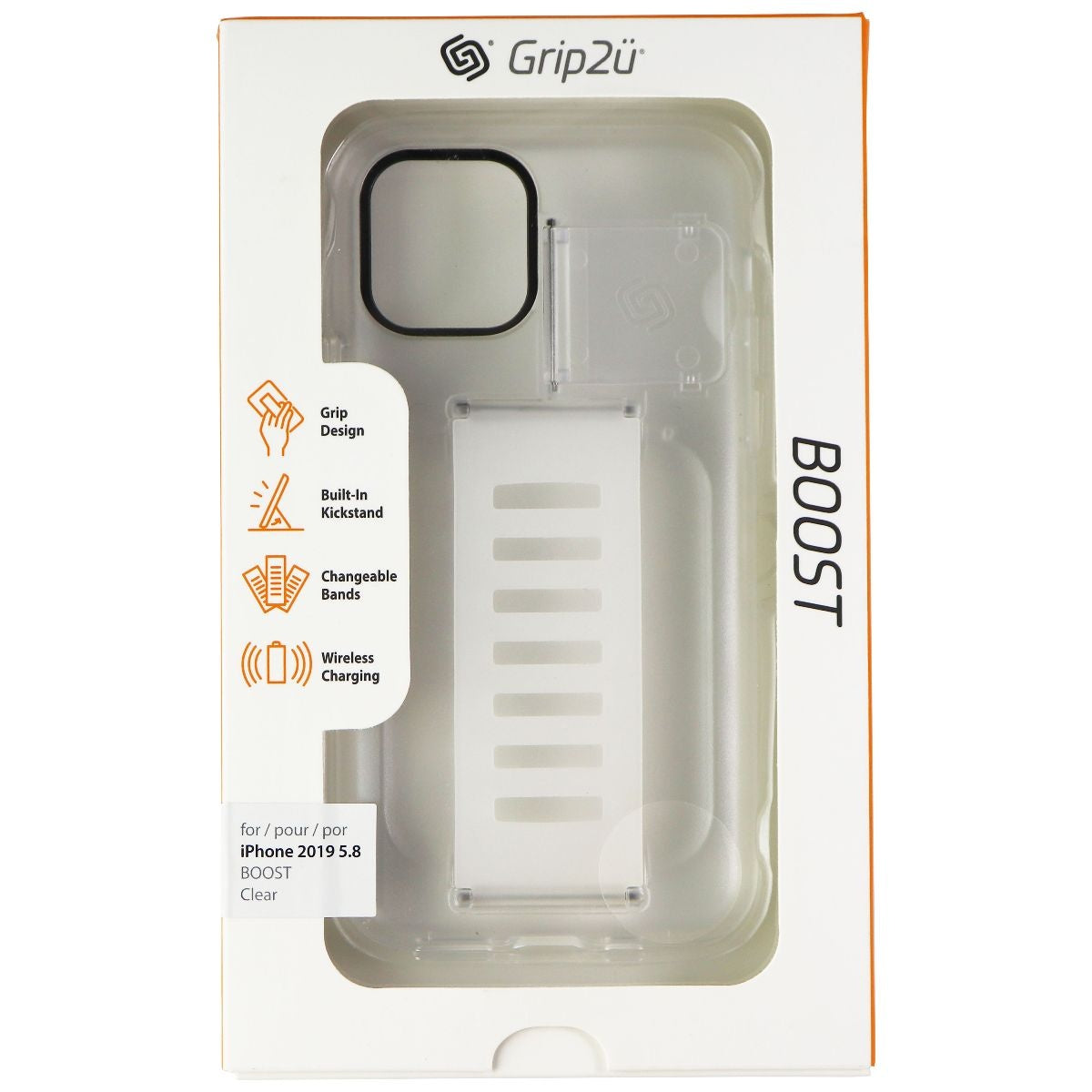Grip2u Boost Hard Case with Grip for Apple iPhone 11 Pro Smartphone - Clear Cell Phone - Cases, Covers & Skins Grip2u - Simple Cell Bulk Wholesale Pricing - USA Seller