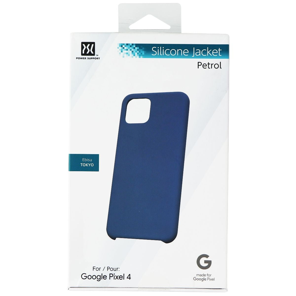 Power Support Silicone Jacket Series Case for Google Pixel 4 - Blue Cell Phone - Cases, Covers & Skins Power Support - Simple Cell Bulk Wholesale Pricing - USA Seller
