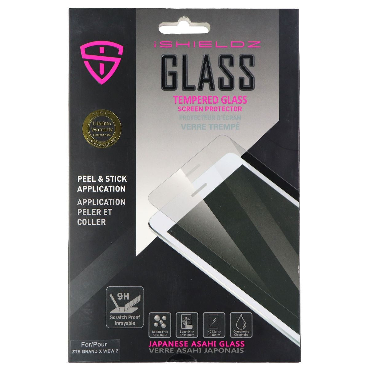 iShieldz Asahi Tempered Glass Screen Protector for ZTE Grand X View 2 - Clear iPad/Tablet Accessories - Screen Protectors iShieldz - Simple Cell Bulk Wholesale Pricing - USA Seller