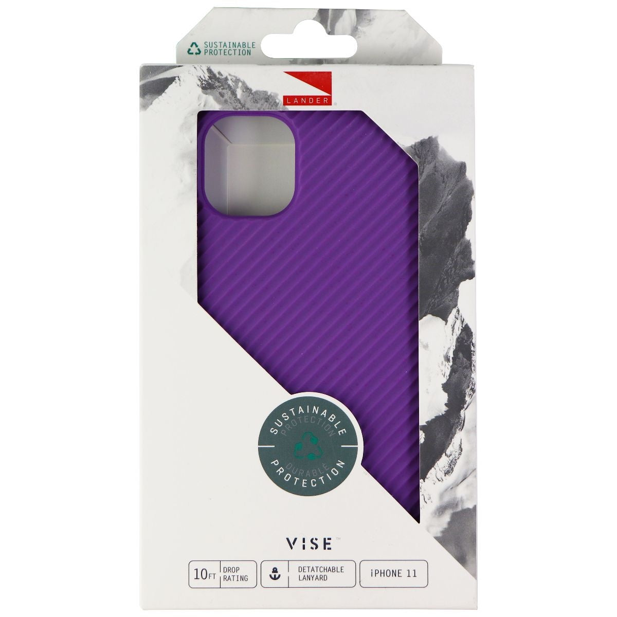 Lander Vise Series Hard Dual Layer Case for Apple iPhone 11 - Purple Cell Phone - Cases, Covers & Skins Lander - Simple Cell Bulk Wholesale Pricing - USA Seller