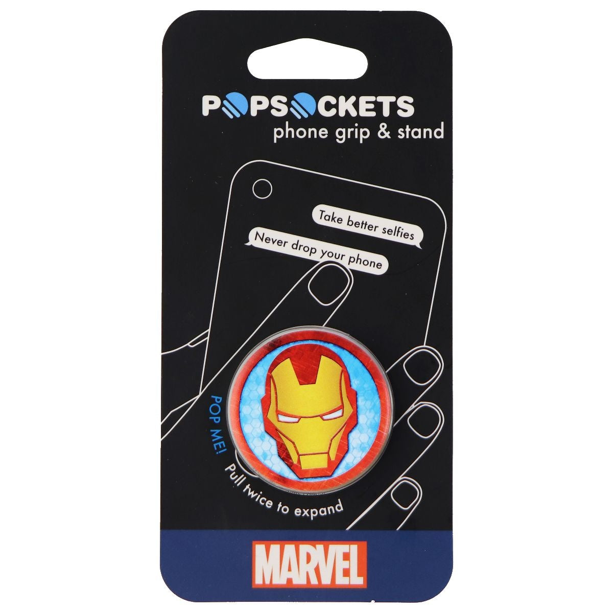 PopSockets: Collapsible Grip & Stand for Phones and Tablets - Iron Man Icon Cell Phone - Mounts & Holders PopSockets - Simple Cell Bulk Wholesale Pricing - USA Seller
