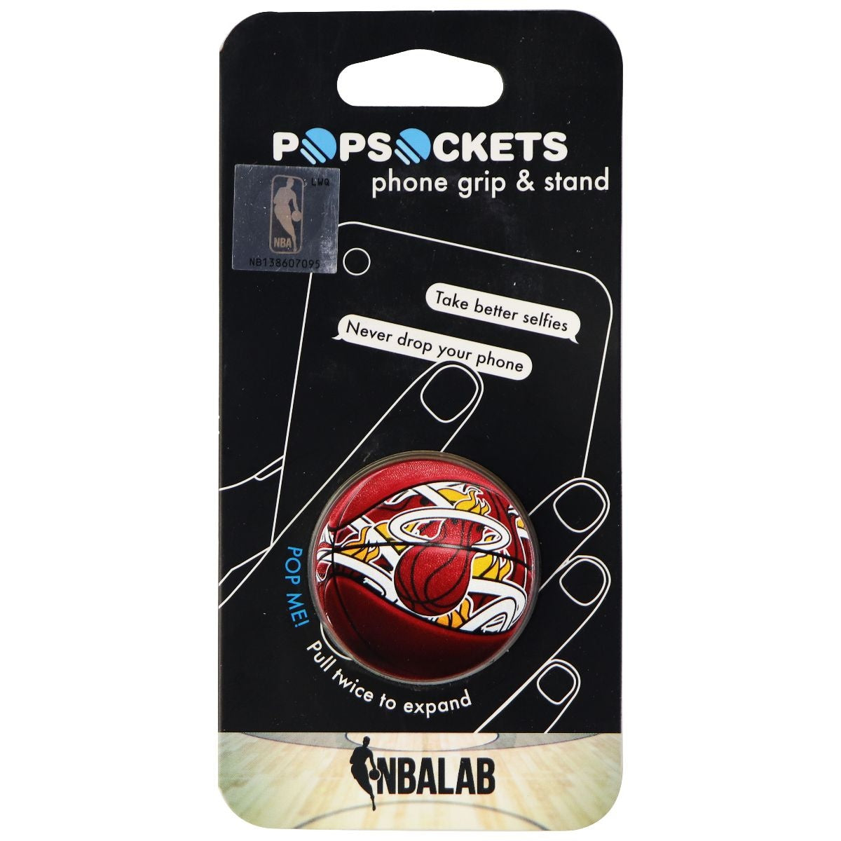 PopSockets: Collapsible Grip & Stand for Phones and Tablets - NBA Heat Baller Cell Phone - Mounts & Holders PopSockets - Simple Cell Bulk Wholesale Pricing - USA Seller