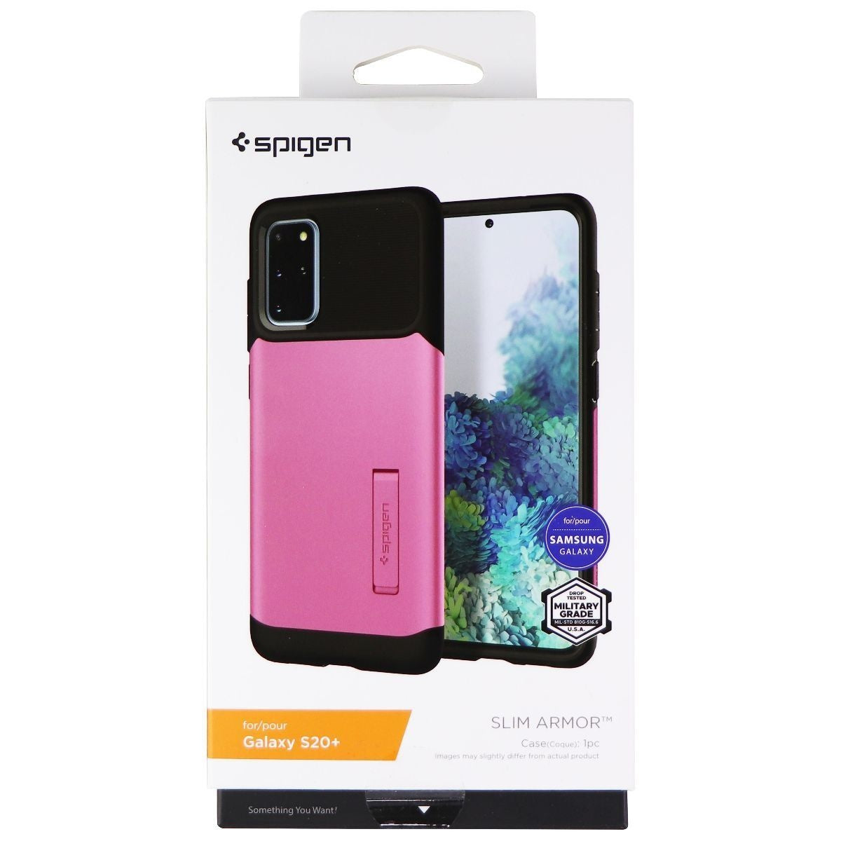 Spigen Slim Armor Case for Samsung Galaxy (S20+) - Rusty Pink/Black Cell Phone - Cases, Covers & Skins Spigen - Simple Cell Bulk Wholesale Pricing - USA Seller