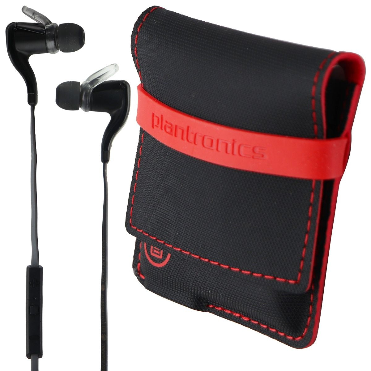 BackBeat GO 2 Wireless Earbuds with Charging Case - Black Portable Audio - Headphones Plantronics - Simple Cell Bulk Wholesale Pricing - USA Seller