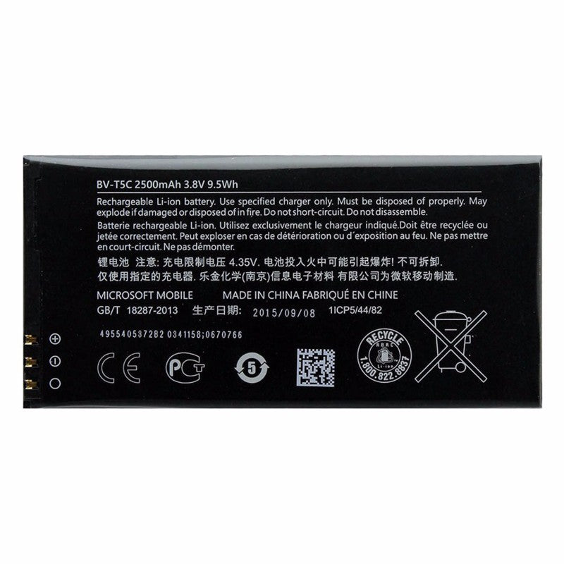 Original Microsoft Replacement Battery BV-T5C For Nokia Lumia 640 2500mAh 3.8v Cell Phone - Batteries Microsoft - Simple Cell Bulk Wholesale Pricing - USA Seller