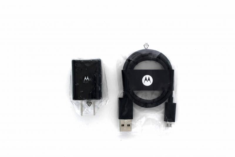 Motorola Wall Charger and Micro-USB Cable Combo - Black (SPN5797A & SKN6449A) Cell Phone - Chargers & Cradles Motorola - Simple Cell Bulk Wholesale Pricing - USA Seller