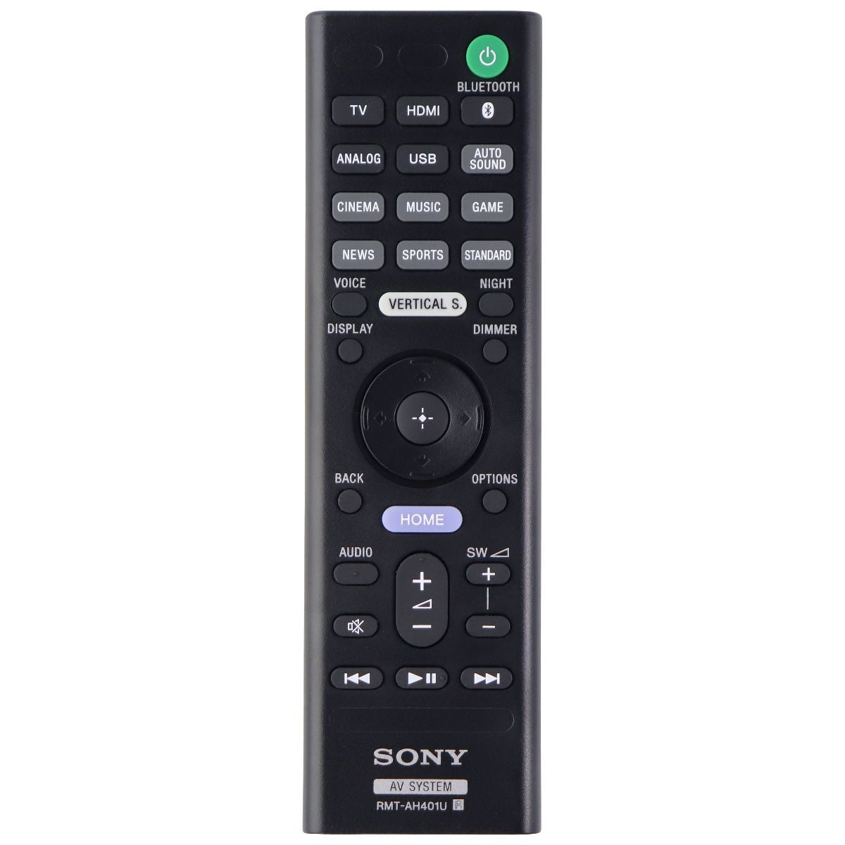 Sony Remote Control (RMT-AH401U) for Sony HT-X9000F Home Audio System TV, Video & Audio Accessories - Remote Controls Sony - Simple Cell Bulk Wholesale Pricing - USA Seller