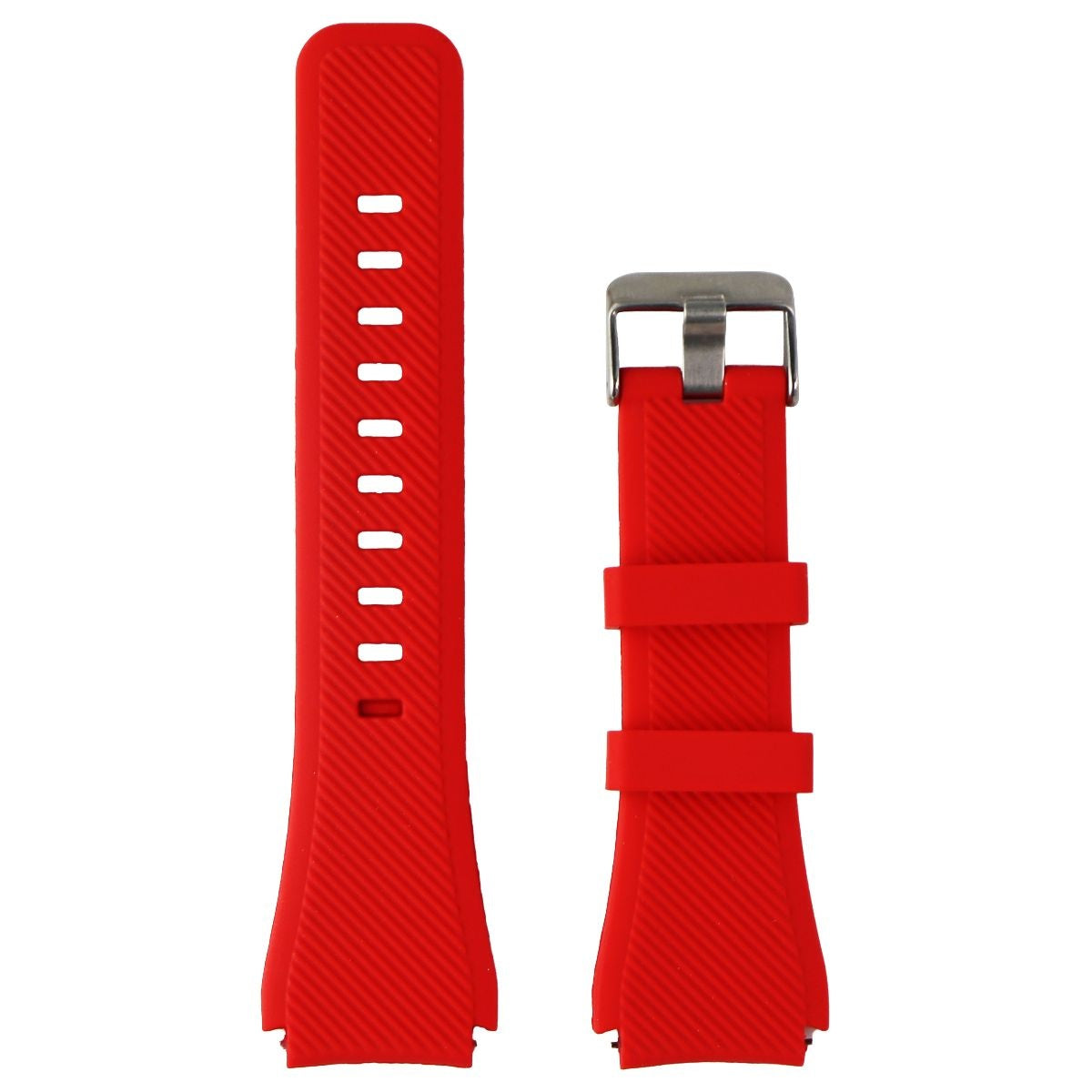 Silicone Replacement Band (22mm) for Samsung Gear S3 Frontier Watch - Red Smart Watch Accessories - Watch Bands Unbranded - Simple Cell Bulk Wholesale Pricing - USA Seller