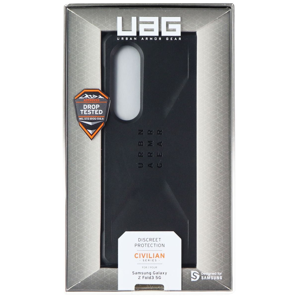 URBAN ARMOR GEAR Civilian Series Case for Samsung Galaxy Z Fold3 5G - Black Cell Phone - Cases, Covers & Skins Urban Armor Gear - Simple Cell Bulk Wholesale Pricing - USA Seller
