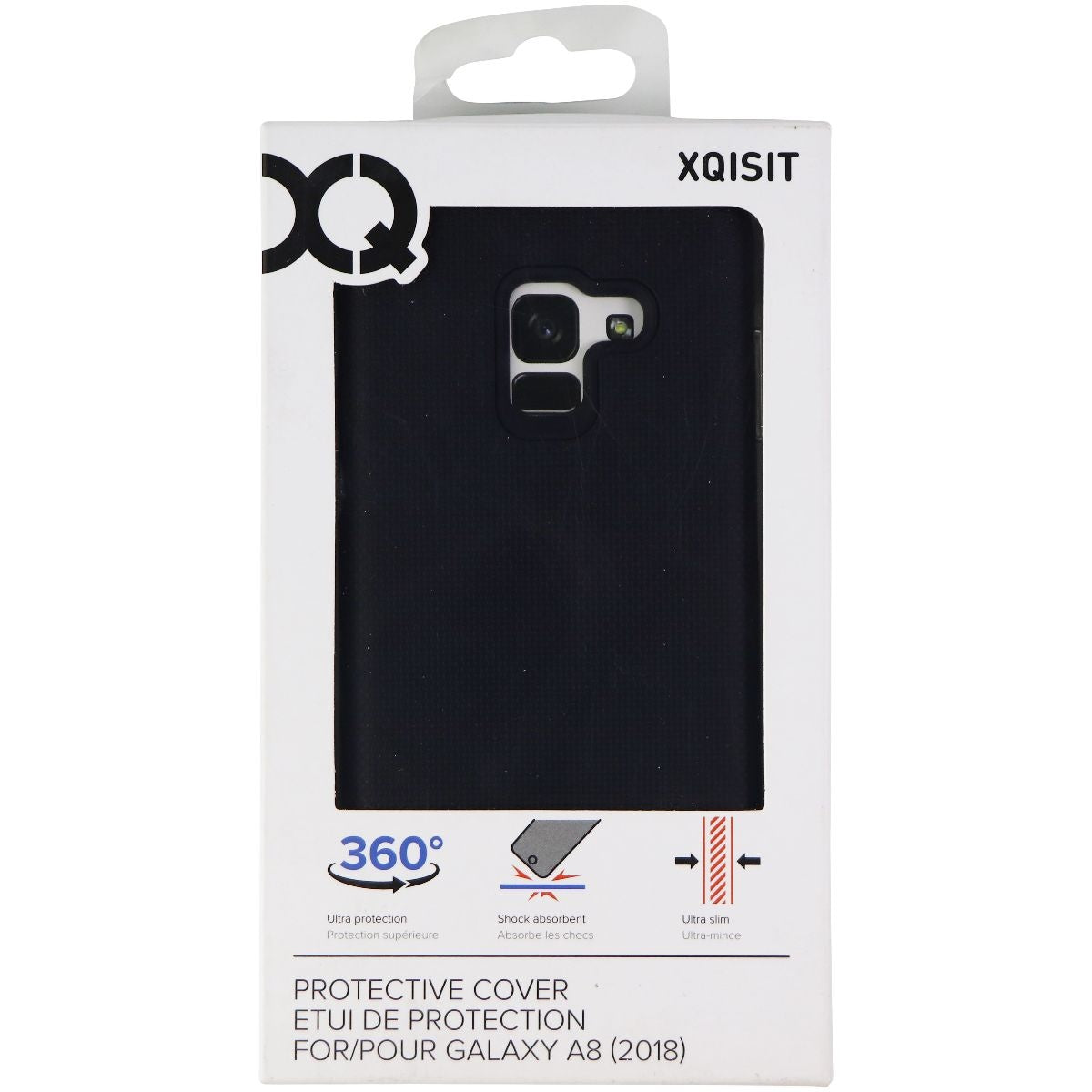Xqisit Protective Cover for Samsung Galaxy A8 (2018) - Black Cell Phone - Cases, Covers & Skins Xqisit - Simple Cell Bulk Wholesale Pricing - USA Seller