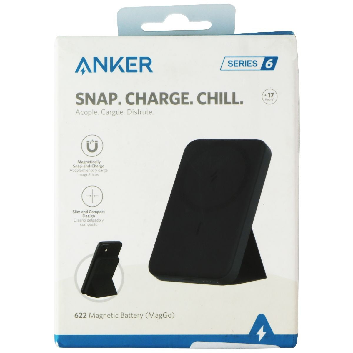 Anker 622 Magnetic Battery (MagGo) for MagSafe Compatible Devices - Black Cell Phone - Chargers & Cradles Anker - Simple Cell Bulk Wholesale Pricing - USA Seller