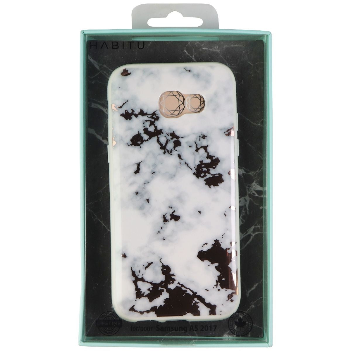 Habitu Shell Case for Samsung Galaxy A5 (2017) - Rose Gold White Marble Cell Phone - Cases, Covers & Skins Habitu - Simple Cell Bulk Wholesale Pricing - USA Seller