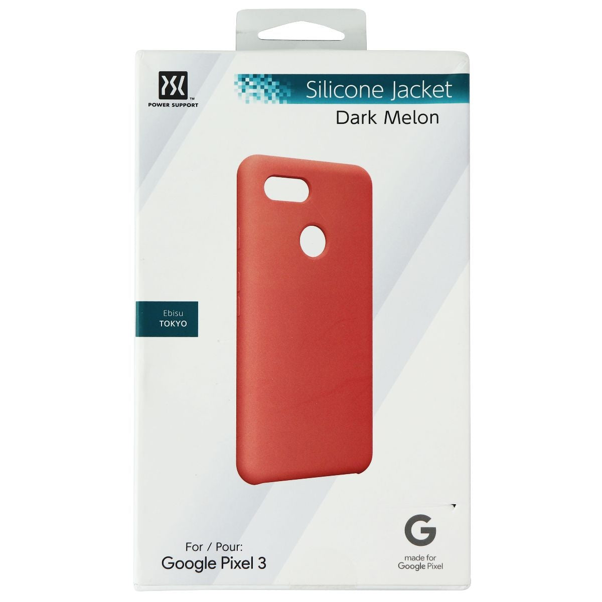 Power Support Silicone Jacket Series Case for Google Pixel 3 - Dark Melon Cell Phone - Cases, Covers & Skins Power Support - Simple Cell Bulk Wholesale Pricing - USA Seller