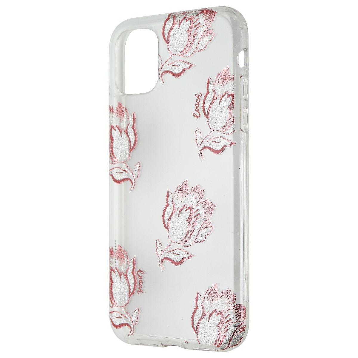 Coach New York Protective Case for Apple iPhone 11 - Clear/Rose Gold Flowers Cell Phone - Cases, Covers & Skins Coach - Simple Cell Bulk Wholesale Pricing - USA Seller