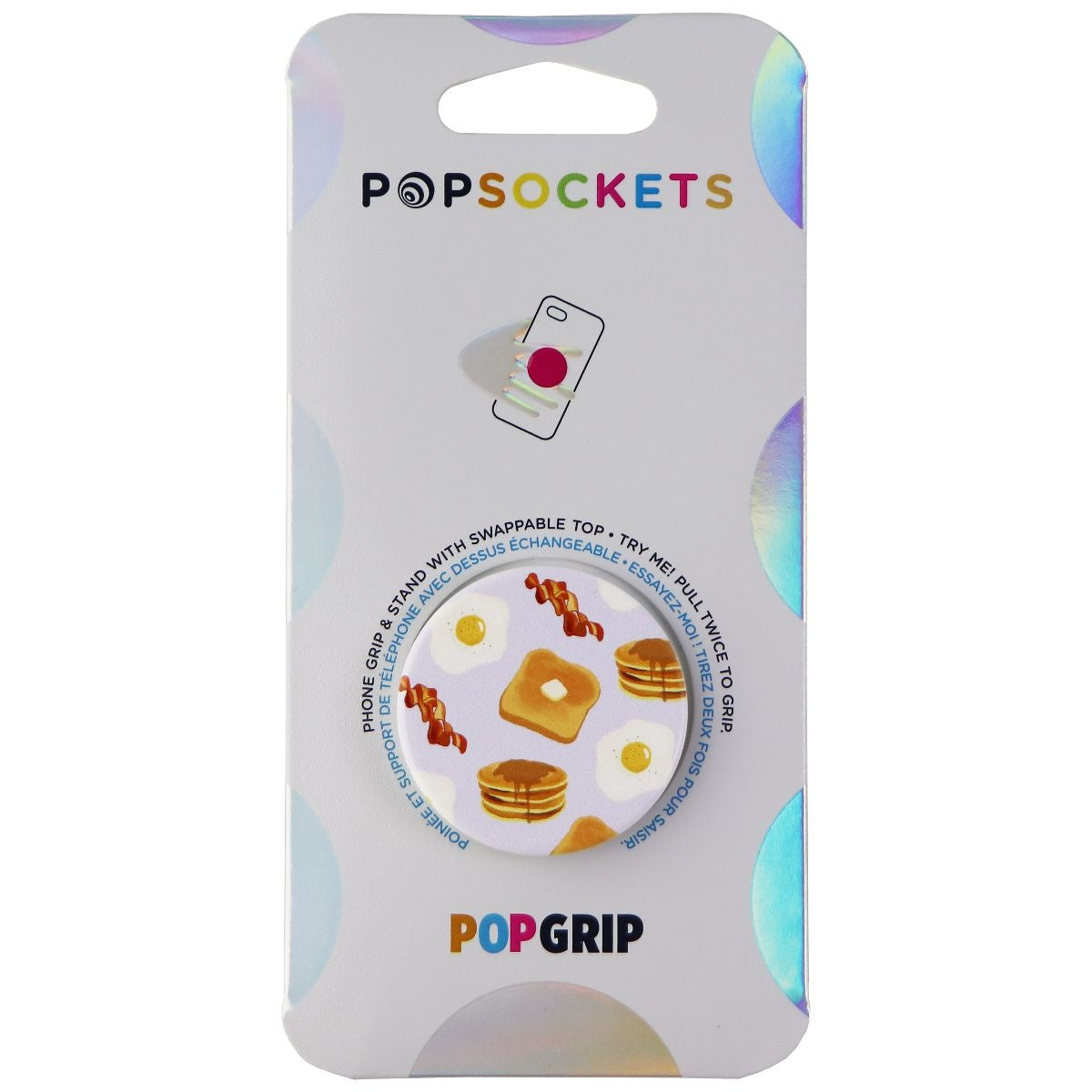 PopSockets: PopGrip with Swappable Top for Phones & Tablets - Brunch Bunch Cell Phone - Mounts & Holders PopSockets - Simple Cell Bulk Wholesale Pricing - USA Seller