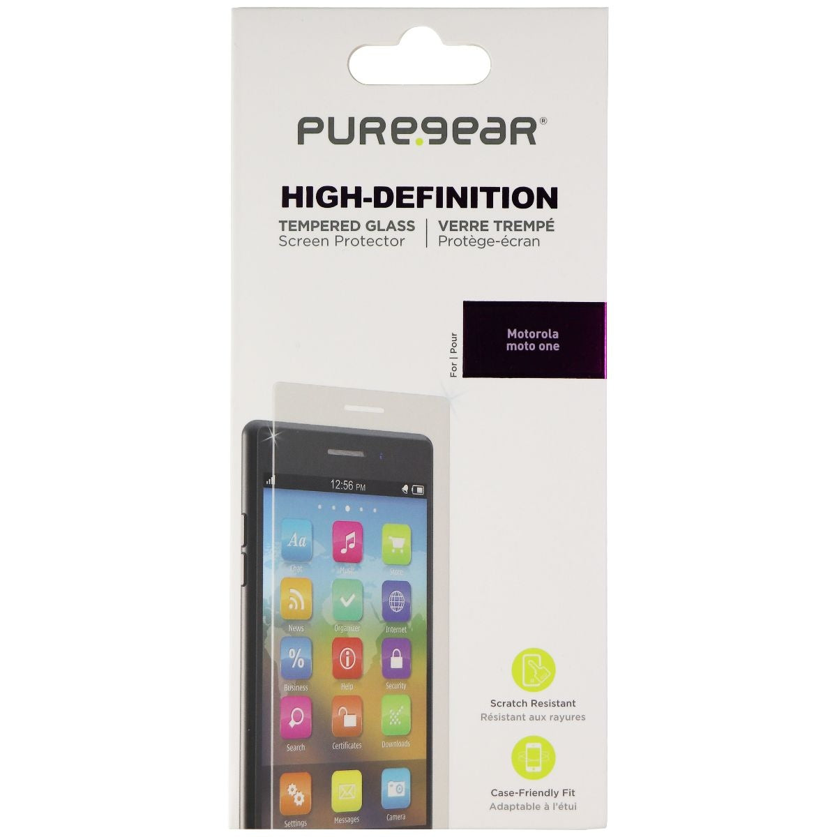PureGear High-Definition Tempered Glass Screen Protector for Motorola Moto One Cell Phone - Screen Protectors PureGear - Simple Cell Bulk Wholesale Pricing - USA Seller