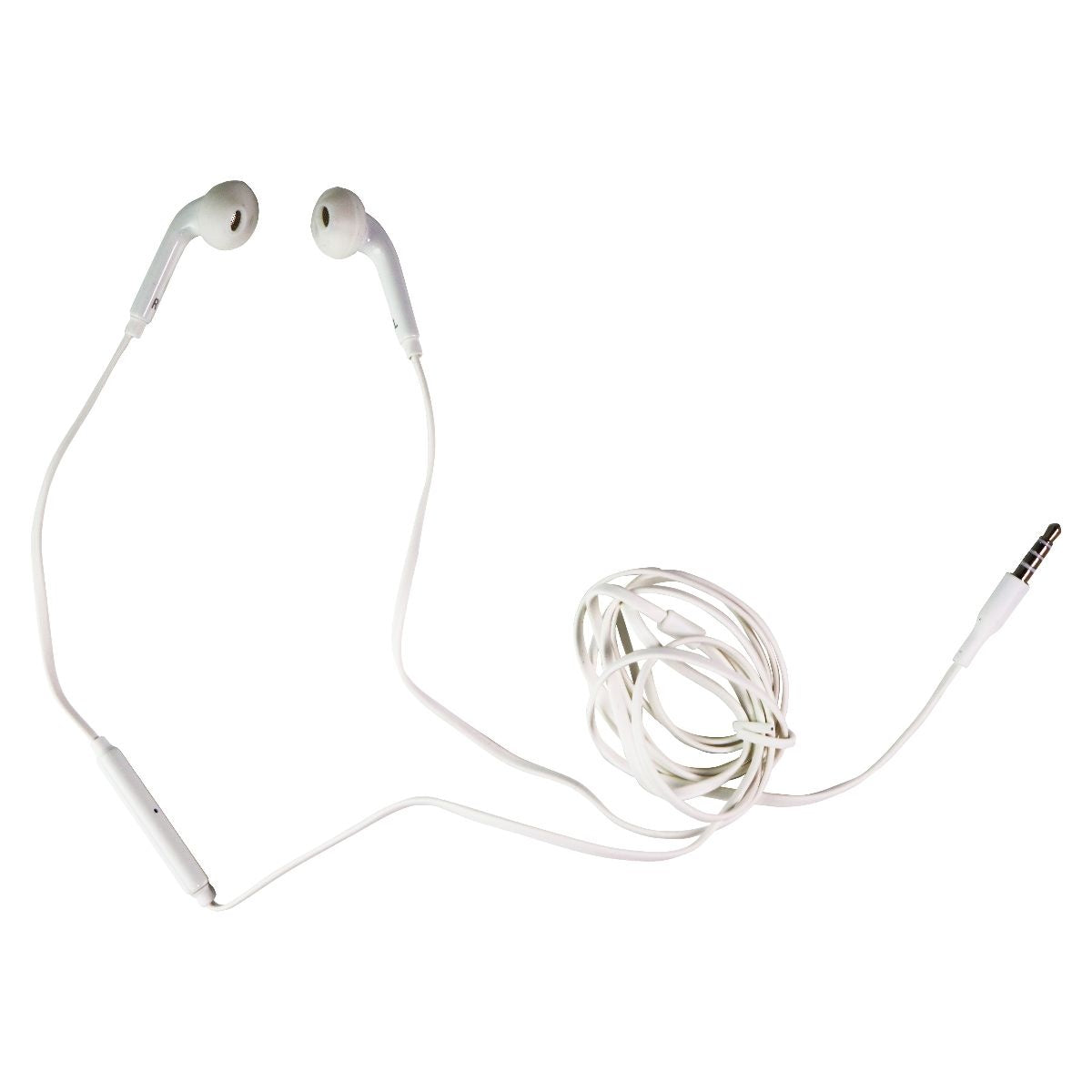 Samsung EarBuds Stereo 3.5mm Headset with In-Line Microphone and Remote - White Portable Audio - Headphones Samsung - Simple Cell Bulk Wholesale Pricing - USA Seller