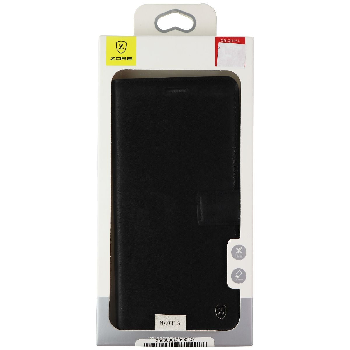 Zore Folio Wallet Case for Samsung Galaxy Note9 - Black Syn Leather Cell Phone - Cases, Covers & Skins Zore - Simple Cell Bulk Wholesale Pricing - USA Seller