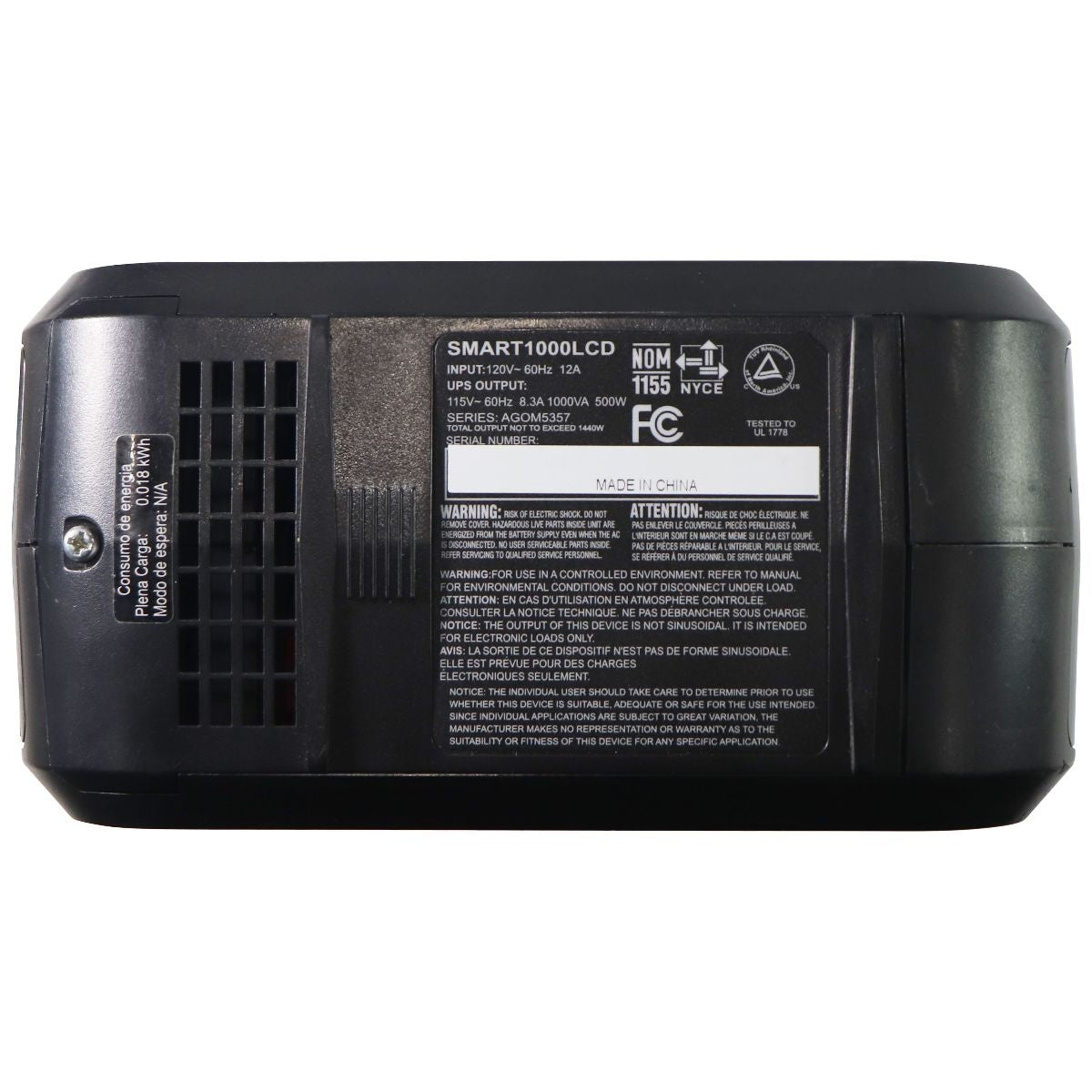 Tripp Lite 1000VA Smart UPS Battery Back Up (500W) 8 Outlet + LCD Screen - Black Power Management - Surge Protectors, Power Strips Tripp Lite - Simple Cell Bulk Wholesale Pricing - USA Seller