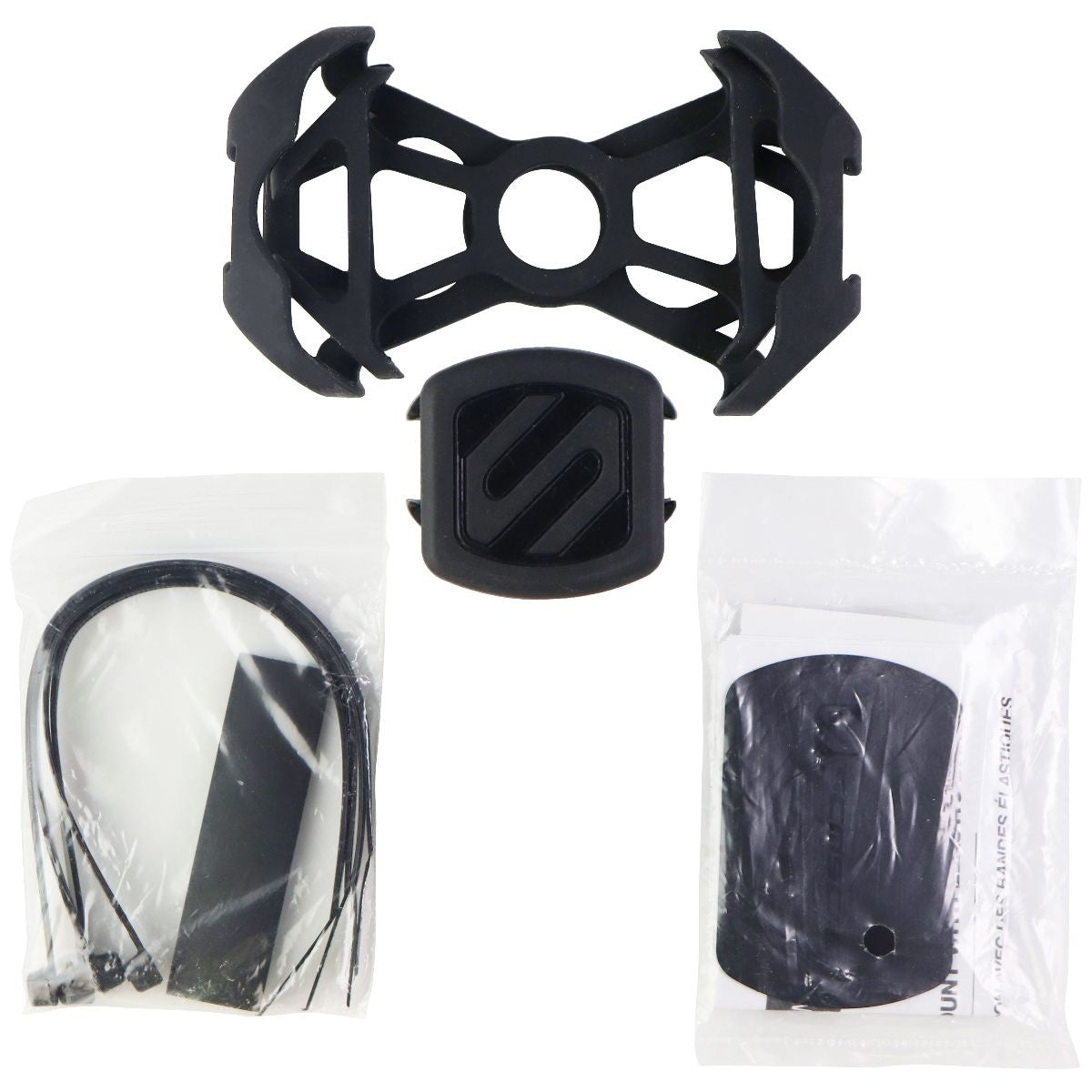 Scosche MagicMount Magnetic Bike Phone Mount with Elastic Bands - Black Cell Phone - Mounts & Holders Scosche - Simple Cell Bulk Wholesale Pricing - USA Seller