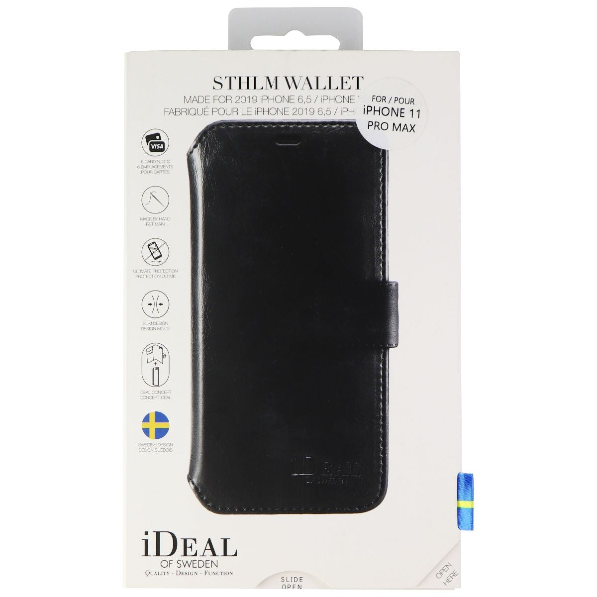 iDeal of Sweden STHLM Wallet Series Case for Apple iPhone 11 Pro Max - Black Cell Phone - Cases, Covers & Skins iDeal of Sweden - Simple Cell Bulk Wholesale Pricing - USA Seller