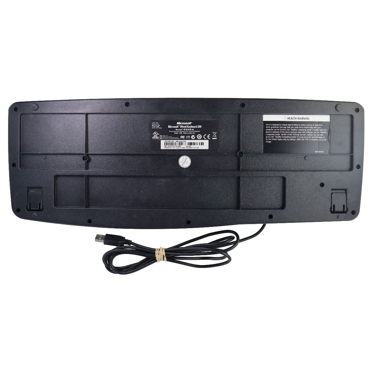 Microsoft Wired USB Keyboard 200 for PC Windows and More - Black (1406) Gaming/Console - Keyboards & Keypads Microsoft - Simple Cell Bulk Wholesale Pricing - USA Seller