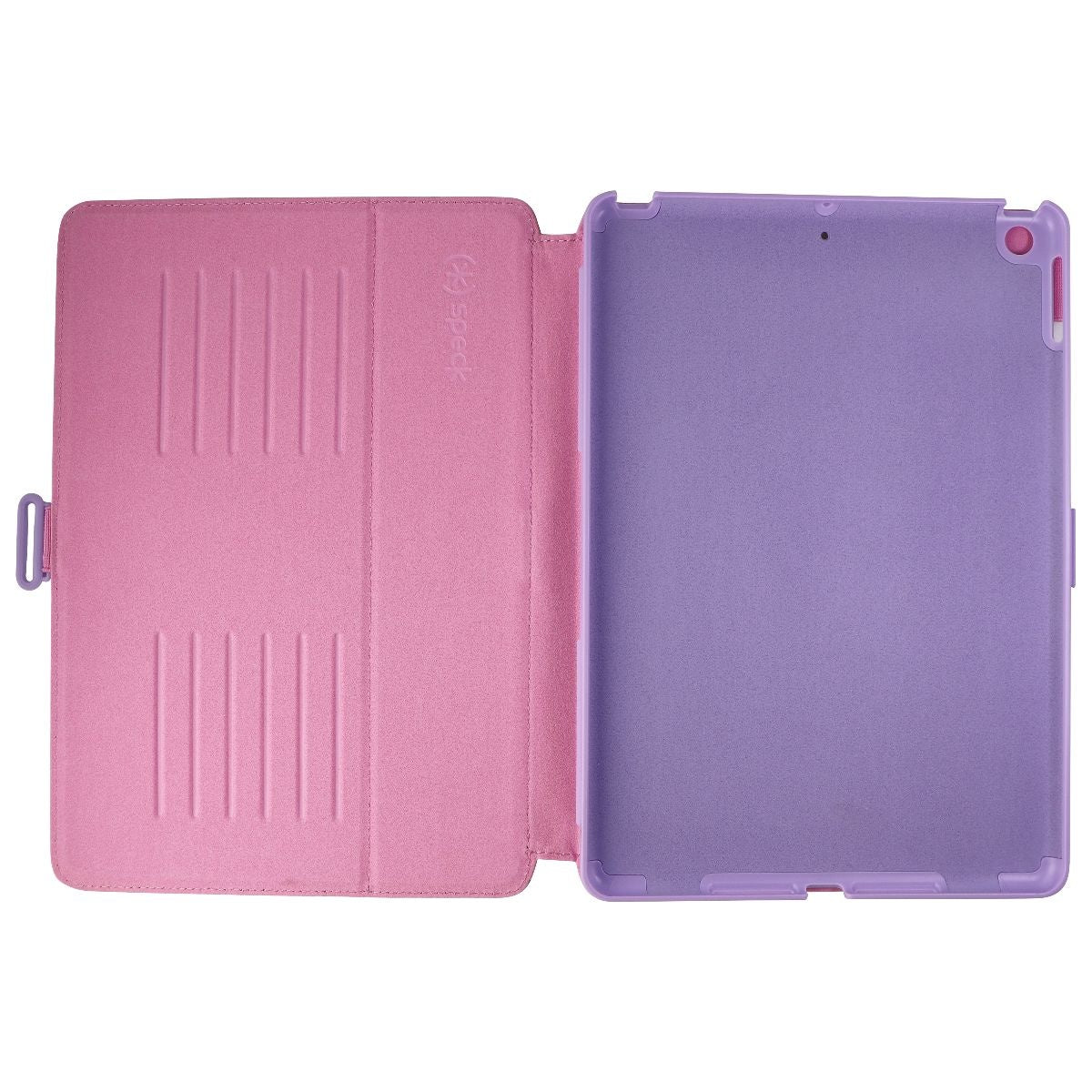 Speck Balance Folio Print Case for iPad (9th/8th/7th Gen) - Digital Pink/Blossom iPad/Tablet Accessories - Cases, Covers, Keyboard Folios Speck - Simple Cell Bulk Wholesale Pricing - USA Seller