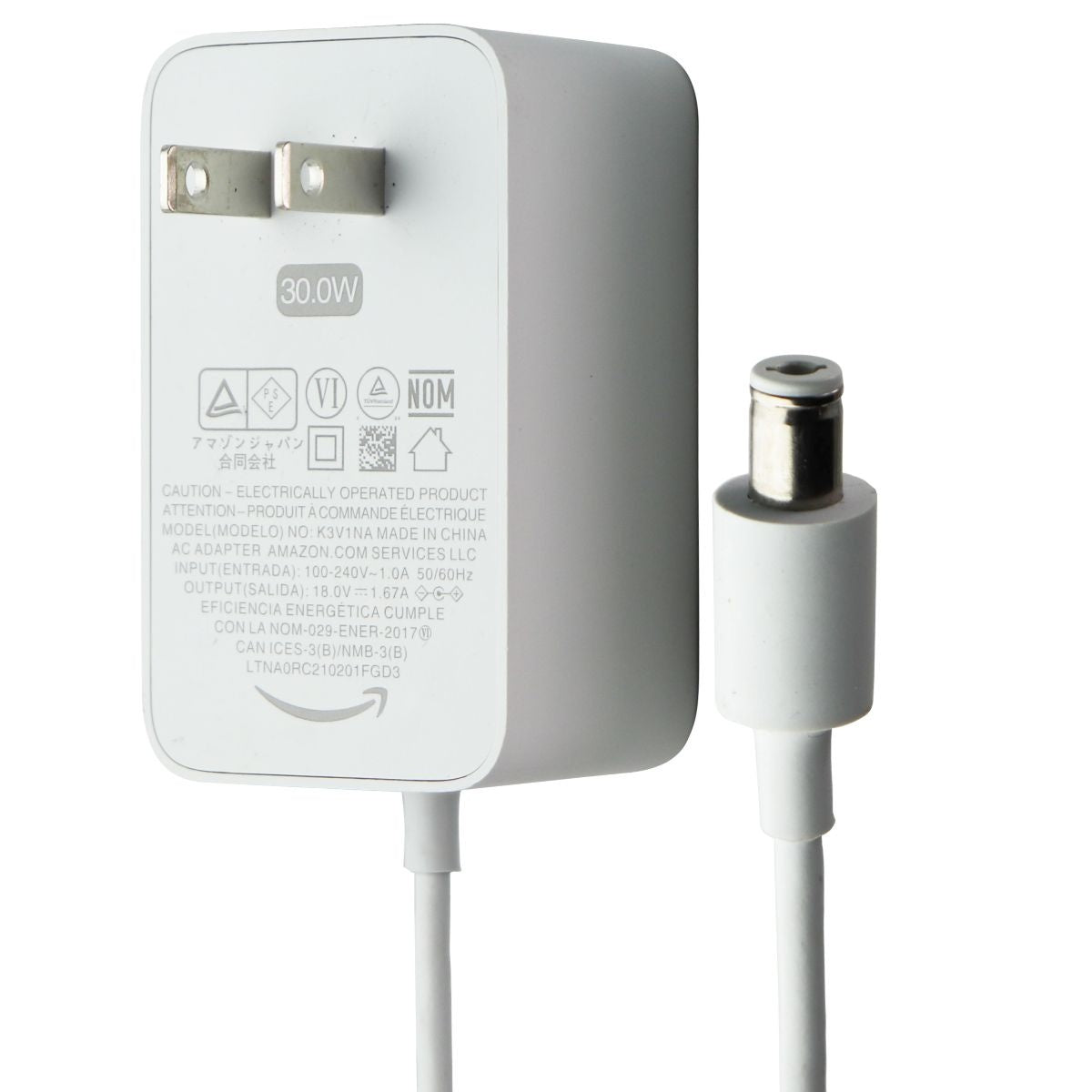 Amazon (30W) 18V/1.67A AC Adapter Wall Charger (K3V1NA) Multipurpose Batteries & Power - Multipurpose AC to DC Adapters Amazon - Simple Cell Bulk Wholesale Pricing - USA Seller