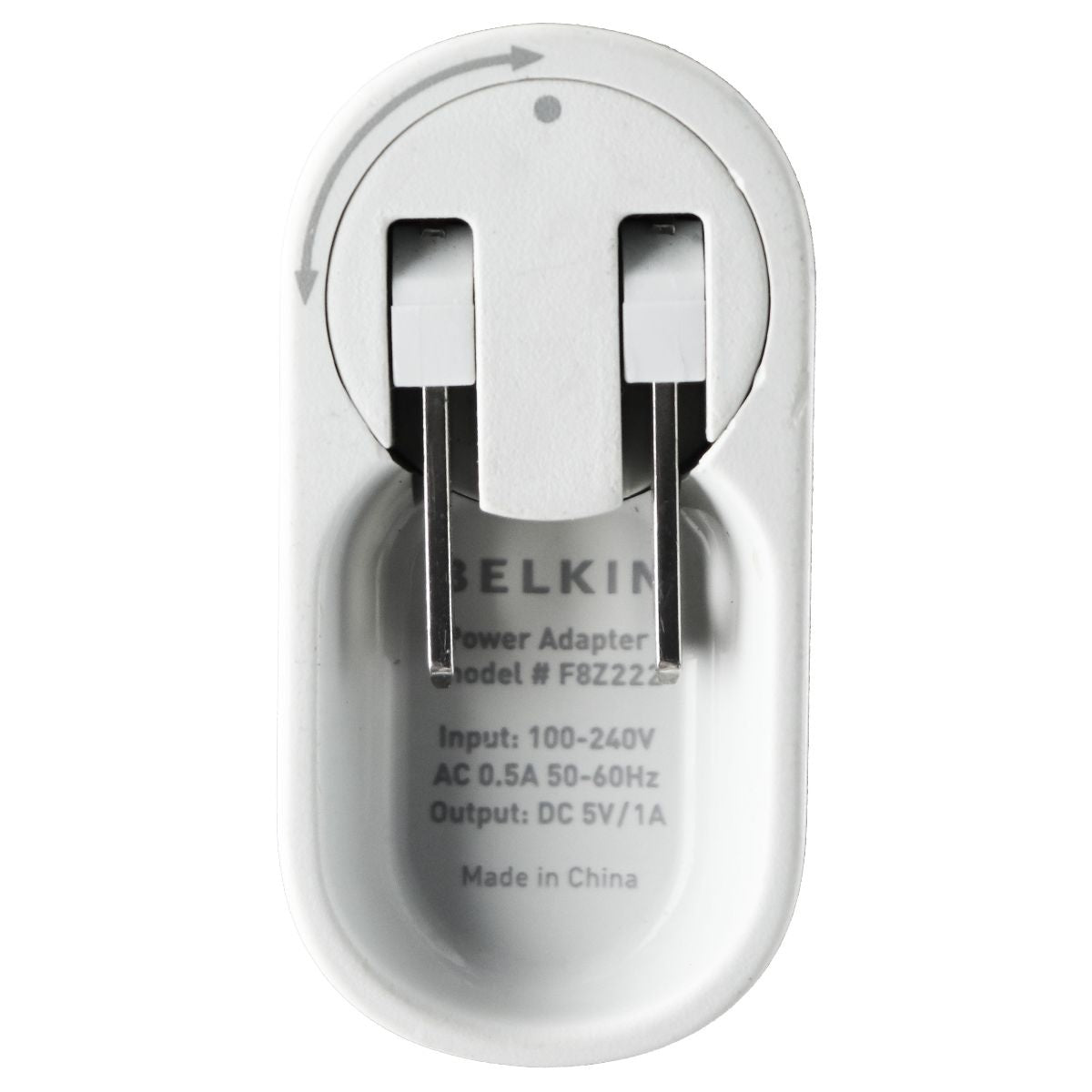 Belkin (5V/1A) Single USB Power Wall Adapter - White (F8Z222) Cell Phone - Chargers & Cradles Belkin - Simple Cell Bulk Wholesale Pricing - USA Seller