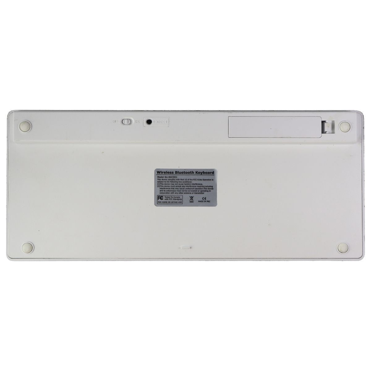 Wireless Compact Bluetooth Keyboard for PC/Windows & More - Silver/White Keyboards/Mice - Keyboards & Keypads Unbranded - Simple Cell Bulk Wholesale Pricing - USA Seller