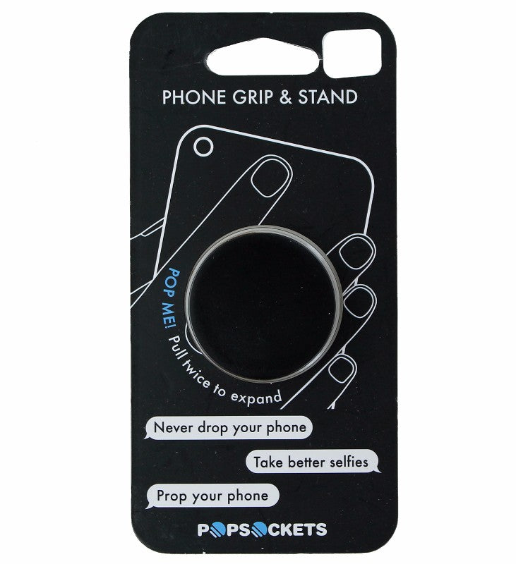 Genuine PopSockets Expanding Grip and Stand Black iPhone 7 S8 Edge Plus G5 Cell Phone - Mounts & Holders PopSockets - Simple Cell Bulk Wholesale Pricing - USA Seller