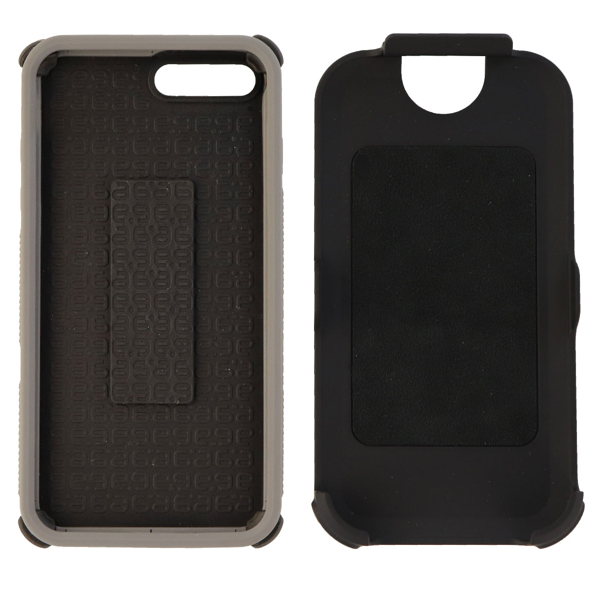 PureGear DualTek HIP Case Cover with Stand for iPhone 8 Plus 7 Plus - Black Gray Cell Phone - Cases, Covers & Skins PureGear - Simple Cell Bulk Wholesale Pricing - USA Seller