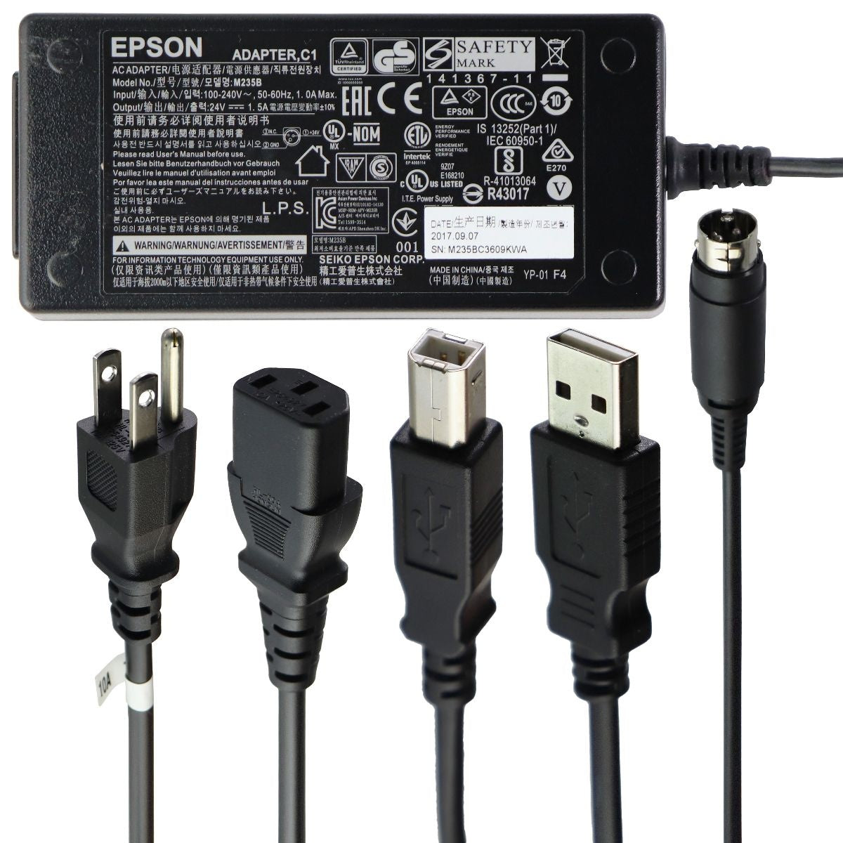 Epson TM-M30 Series Thermal Receipt Printer, Autocutter, w/ Ethernet - Black Office Equipment - Printers Epson - Simple Cell Bulk Wholesale Pricing - USA Seller