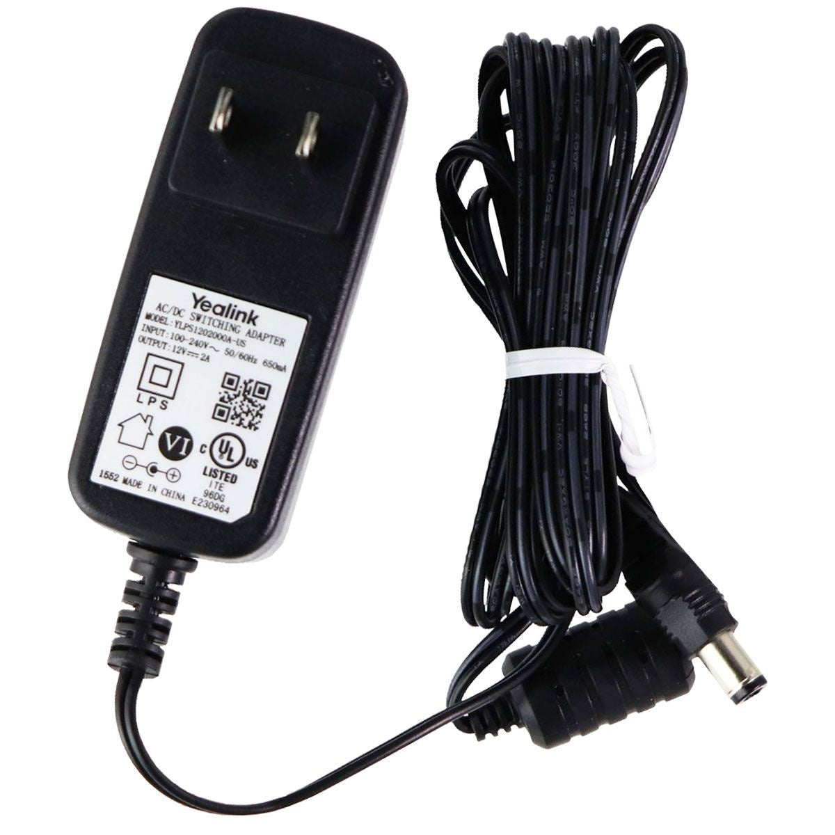 Yealink (12V/2A) AC/DC Switching Power Supply - Black (YLPS1202000A-US) Multipurpose Batteries & Power - Multipurpose AC to DC Adapters Yealink - Simple Cell Bulk Wholesale Pricing - USA Seller