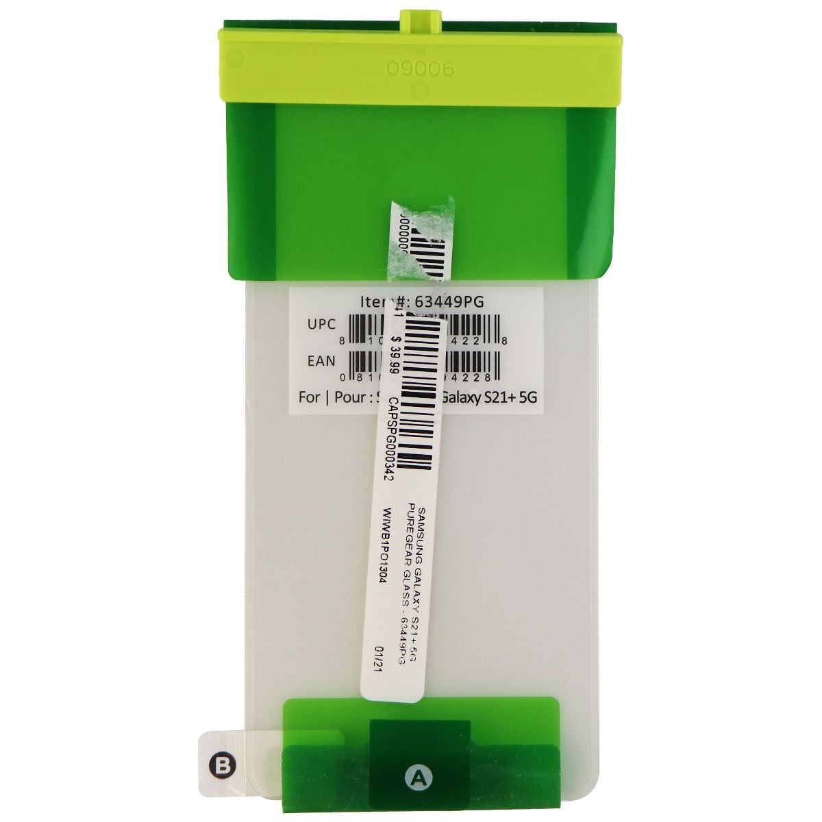 PureGear Tempered Glass Screen Protector for Samsung Galaxy (S21+) - Clear BULK Cell Phone - Screen Protectors PureGear - Simple Cell Bulk Wholesale Pricing - USA Seller