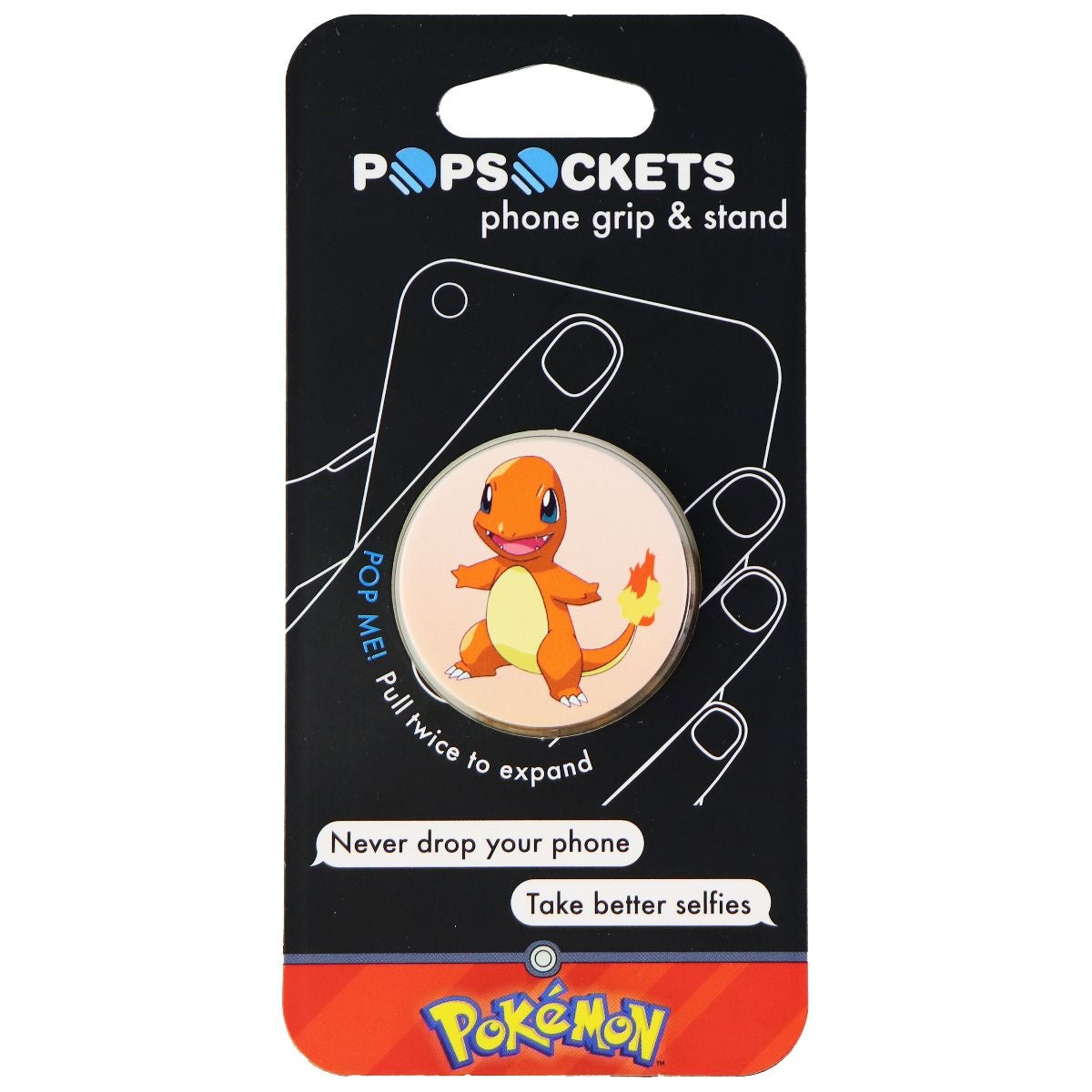 PopSockets: Collapsible Grip & Stand for Phones and Tablets - Charmander Cell Phone - Mounts & Holders PopSockets - Simple Cell Bulk Wholesale Pricing - USA Seller