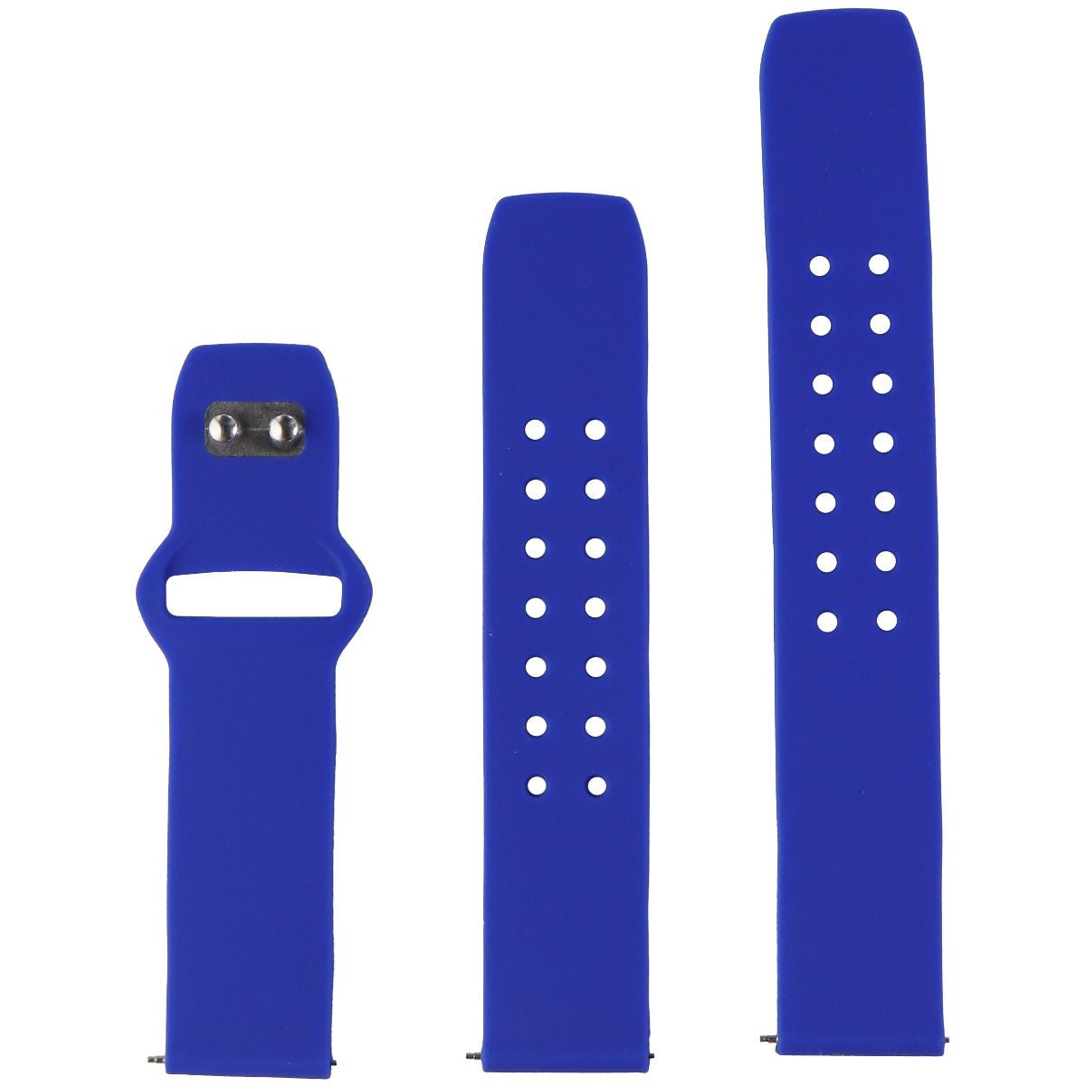 Affinity Bands (22mm) Watch Band for Smartwatches & More - Blue Silicone Smart Watch Accessories - Watch Bands Affinity - Simple Cell Bulk Wholesale Pricing - USA Seller