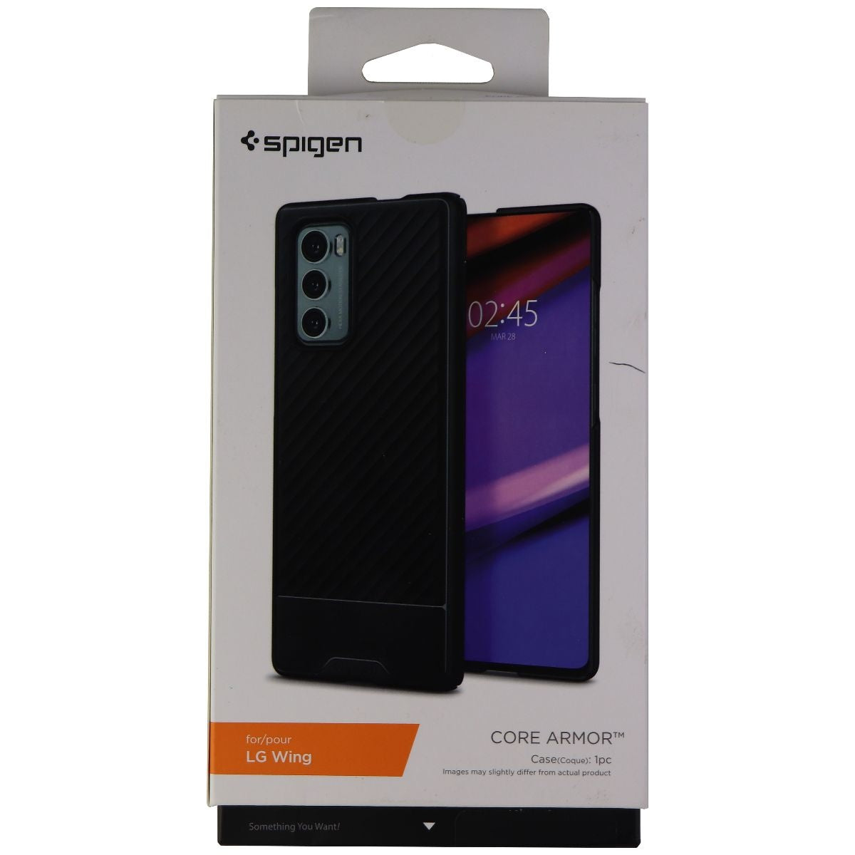 Spigen Core Armor Series Case for LG Wing (ACS01934) - Black Cell Phone - Cases, Covers & Skins Spigen - Simple Cell Bulk Wholesale Pricing - USA Seller