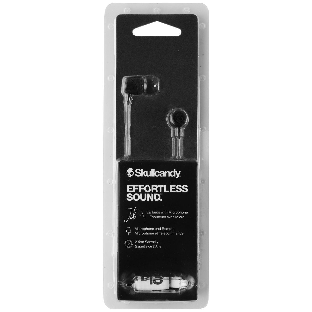 Skullcandy Jib In-Ear Wired 3.5mm Earbuds with Microphone - Black (S2DUYK-343) Portable Audio - Headphones Skullcandy - Simple Cell Bulk Wholesale Pricing - USA Seller