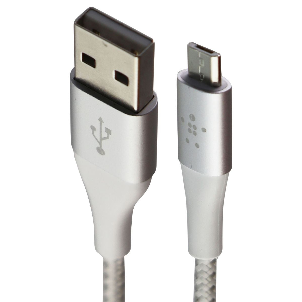 Belkin (6.5-Foot) Braided Mini USB to USB Cable - White Cell Phone - Cables & Adapters Belkin - Simple Cell Bulk Wholesale Pricing - USA Seller