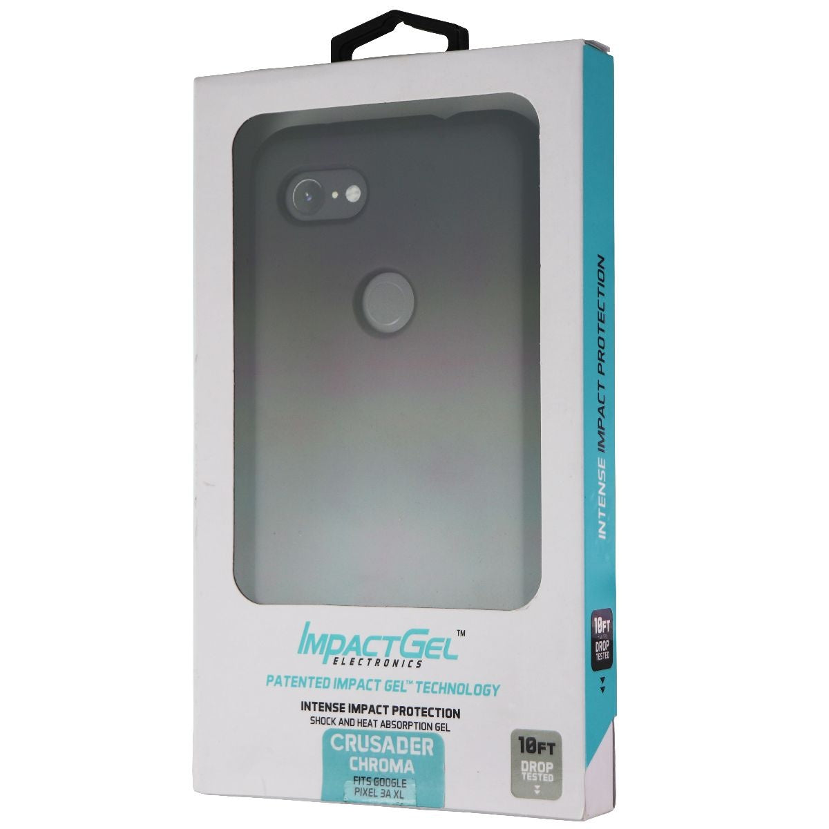 Impact Gel Crusader Chroma Series Case for Google Pixel 3A XL - Black Cell Phone - Cases, Covers & Skins Impact Gel - Simple Cell Bulk Wholesale Pricing - USA Seller