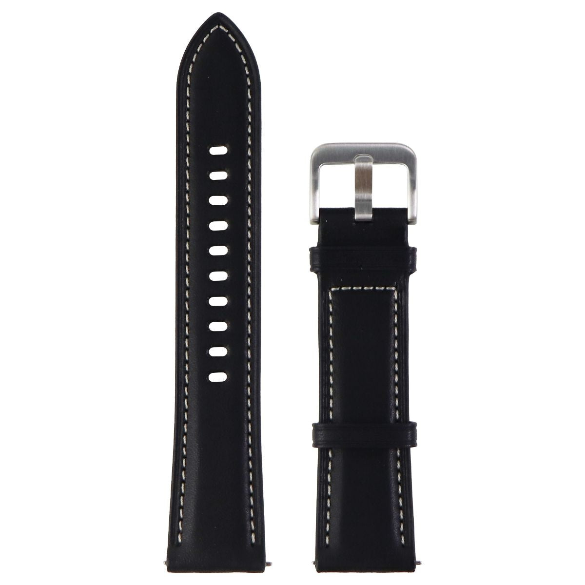 Samsung Leather Stitch Band for 20mm Watches - Black (ET-SLR85SBEGUJ) Smart Watch Accessories - Watch Bands Samsung Electronics - Simple Cell Bulk Wholesale Pricing - USA Seller