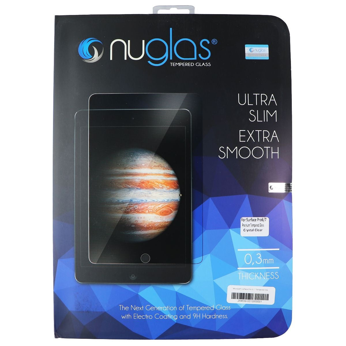 NuGlas Tempered Glass Screen Protector for Surface Pro (6/7) - Clear Cell Phone - Screen Protectors Nuglas - Simple Cell Bulk Wholesale Pricing - USA Seller