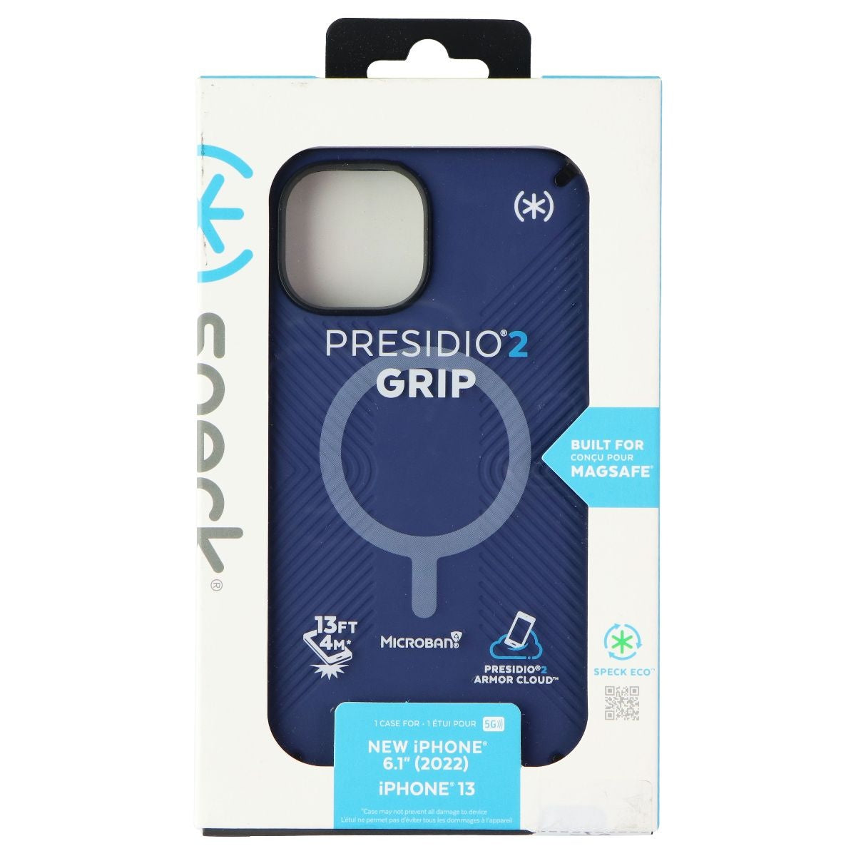 Speck Presidio Grip 2 Case For Magsafe for iPhone 14 and 13 - Coastal Blue Cell Phone - Cases, Covers & Skins Speck - Simple Cell Bulk Wholesale Pricing - USA Seller
