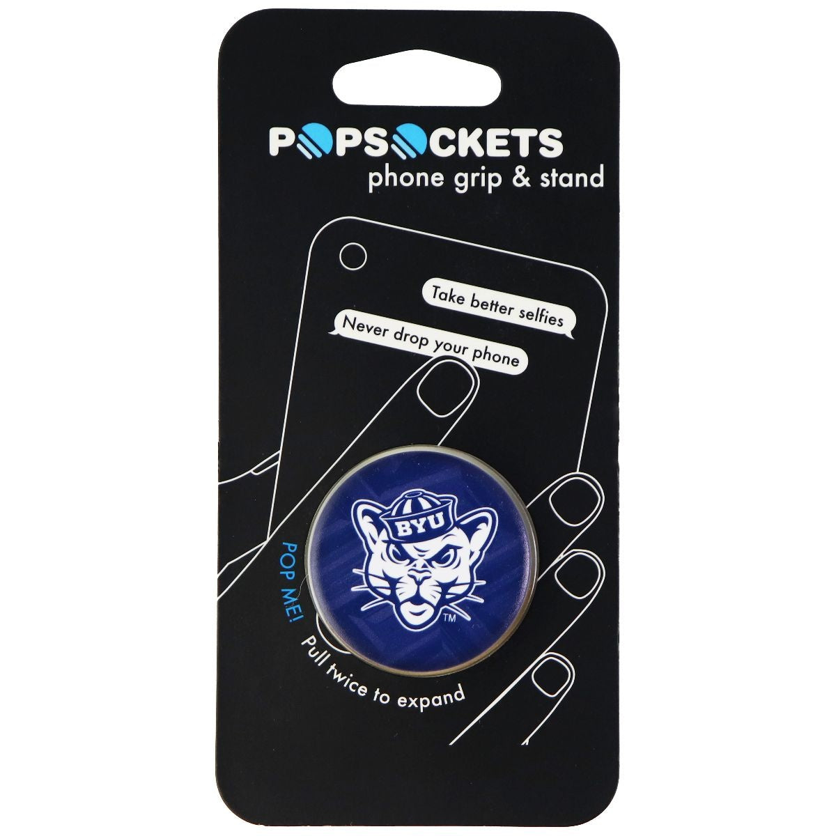 PopSockets: Collapsible Grip & Stand for Phones and Tablets - BYU Mascot Cell Phone - Mounts & Holders PopSockets - Simple Cell Bulk Wholesale Pricing - USA Seller