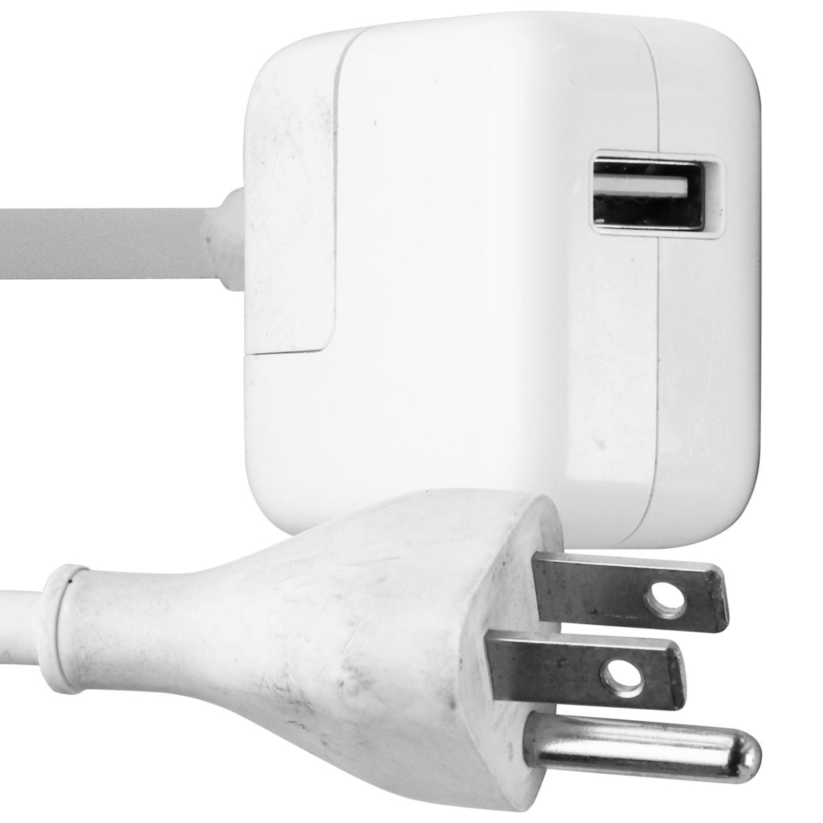 Apple (A1357) 10W Single USB Adapter with Power Cord (6-Foot) - White Cell Phone - Chargers & Cradles Apple - Simple Cell Bulk Wholesale Pricing - USA Seller