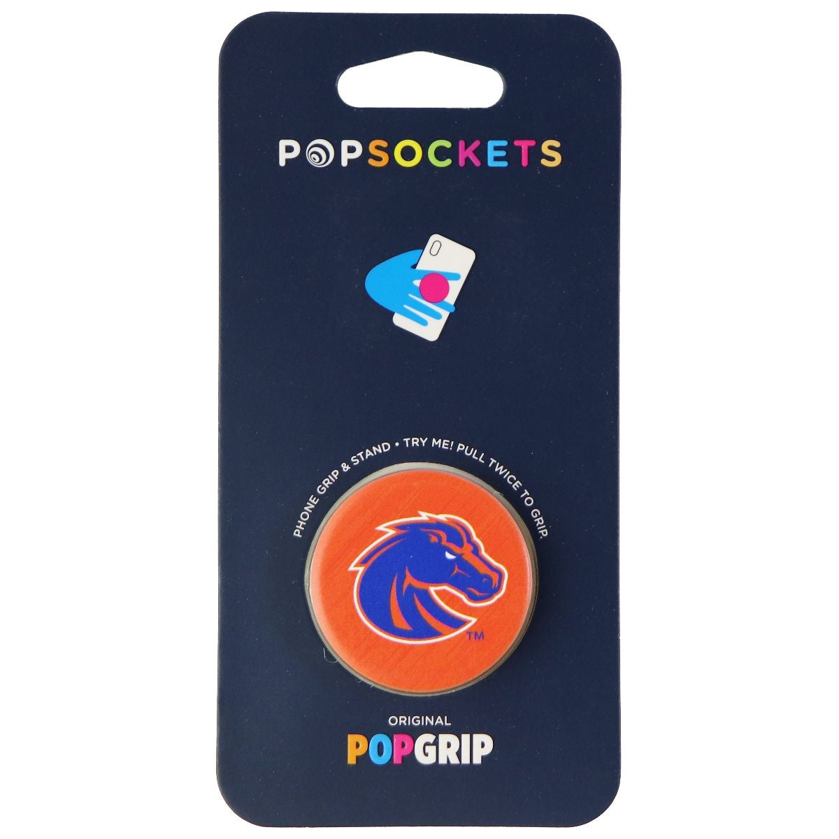 PopSockets: Collapsible Grip & Stand for Phones and Tablets - Boise State Cell Phone - Mounts & Holders PopSockets - Simple Cell Bulk Wholesale Pricing - USA Seller