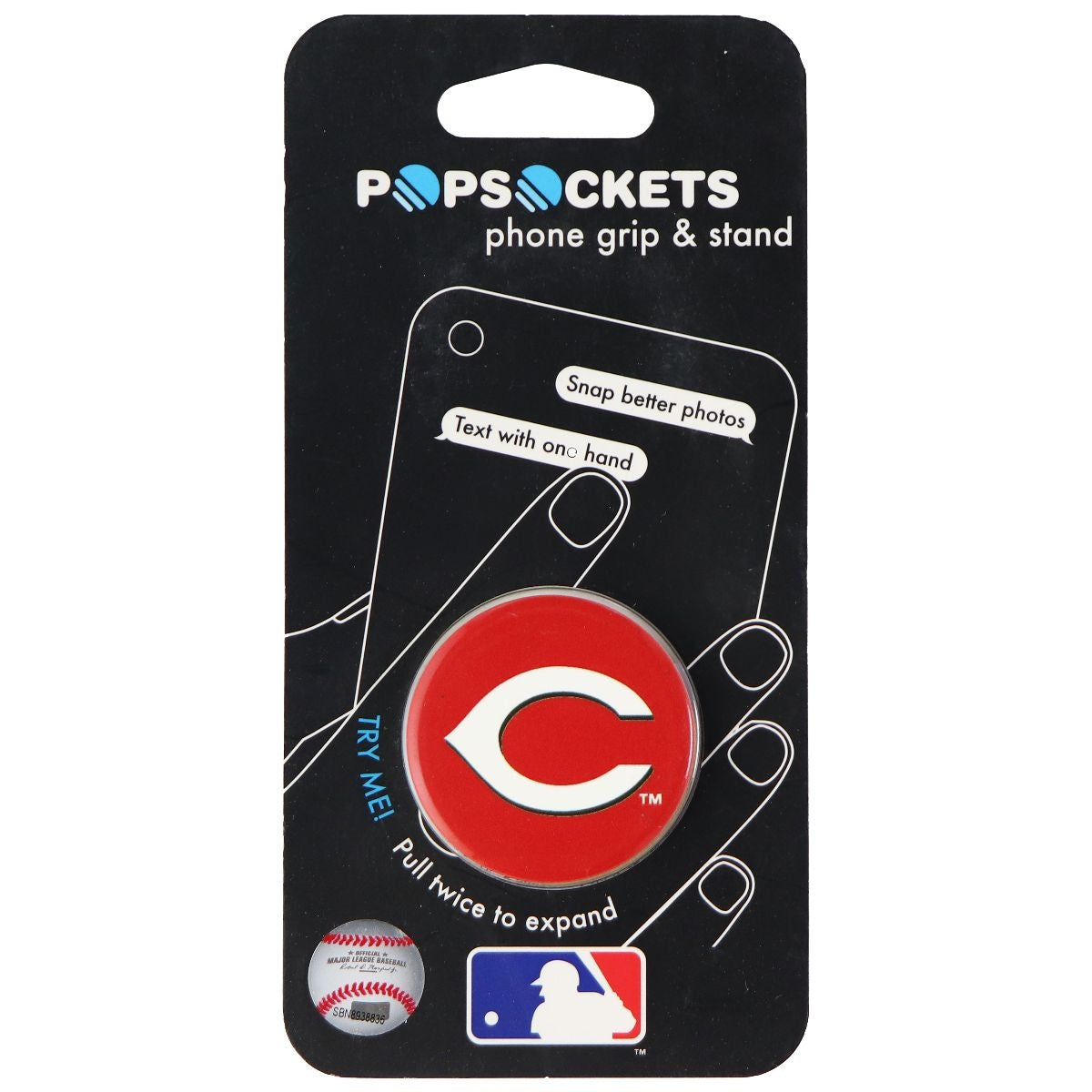PopSockets: Collapsible Grip & Stand for Phones & Tablets - MLB Cincinnati Reds Cell Phone - Mounts & Holders PopSockets - Simple Cell Bulk Wholesale Pricing - USA Seller